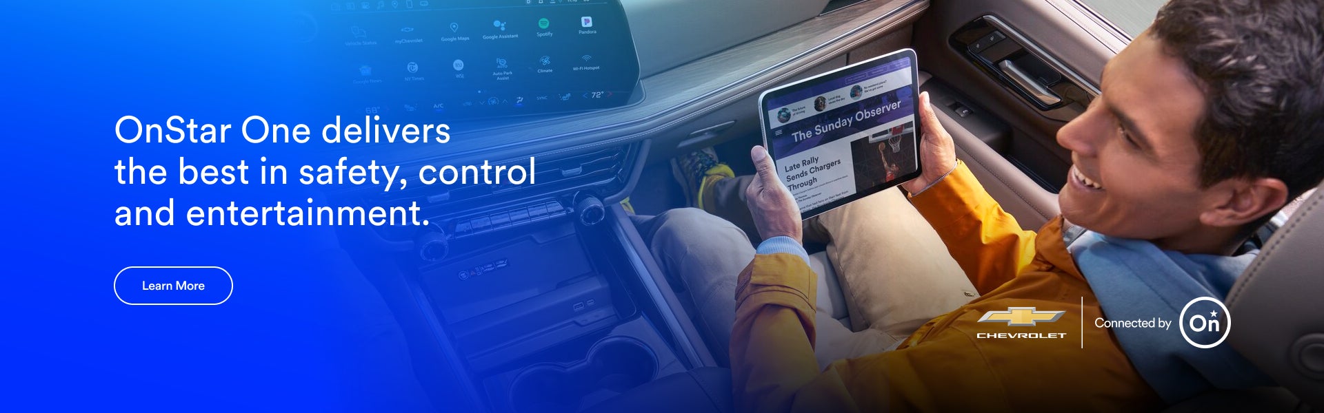 OnStar One delivers the best in safety, control and entertainment